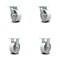 Service Caster 5 Inch Semi Steel Caster Set with Roller Bearings 2 Swivel 2 Rigid SCC SCC-30CS520-SSR-2-R520-2 - alternate 1